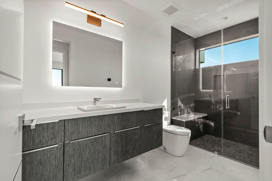 Furnished interior view inside a new home in , Spicewood (Image 30).