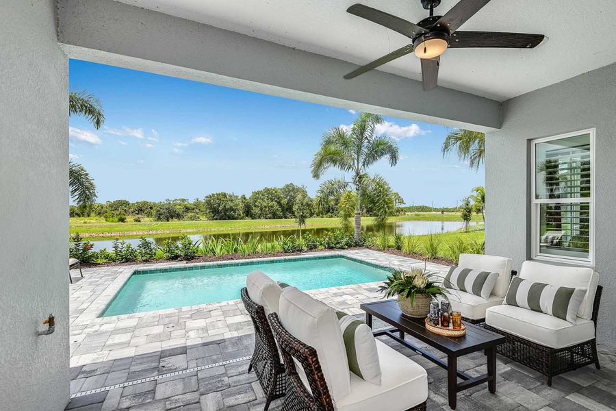 Representative exterior details of a home built from the Applause by Neal Communities in Boca Royale Golf & Country Club at Wellen Park, Englewood (Image 3).