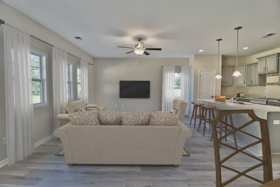 Representative furnished interior of a home built from the Julie II by Great Southern Homes in Lynbrook, Boiling Springs (Image 20).