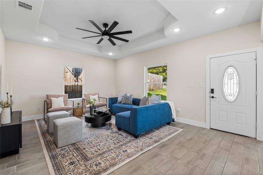 Furnished interior view inside a new home in , Granbury (Image 4). Furnished interior view inside a new home in , Granbury (Image 4).