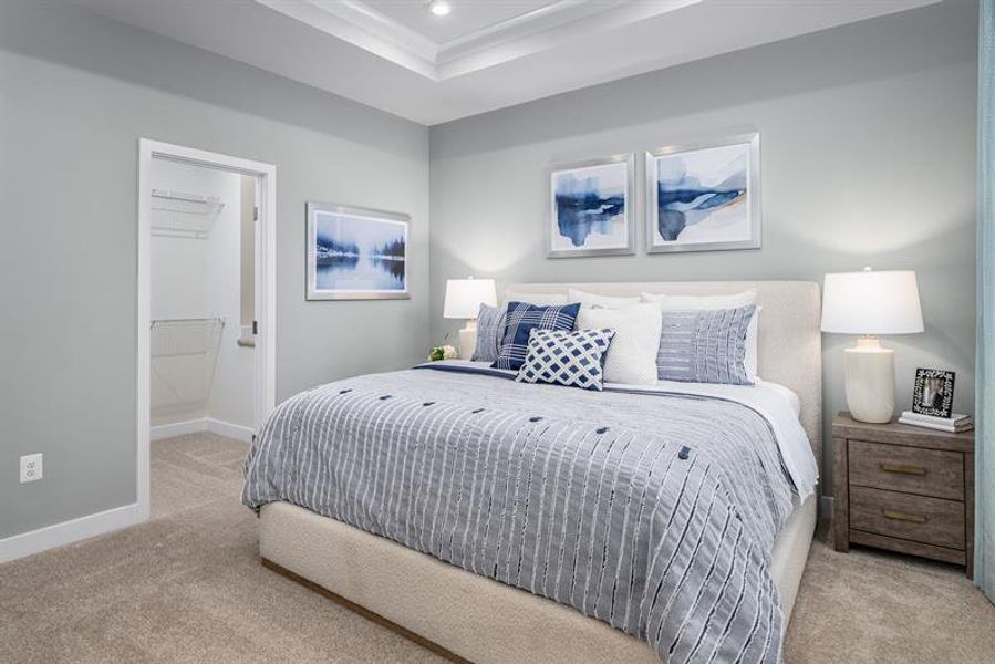 Representative furnished interior of a home built from the Mayer by Ryan Homes in Stowe Branch Townhomes, Charlotte (Image 15).