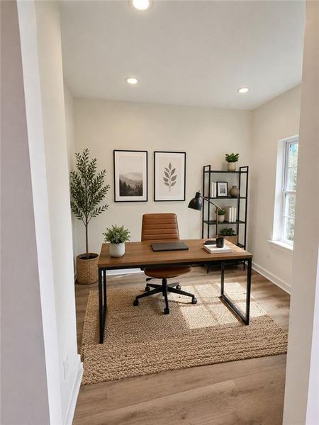 Furnished interior view inside a new home in , Stockbridge (Image 8).