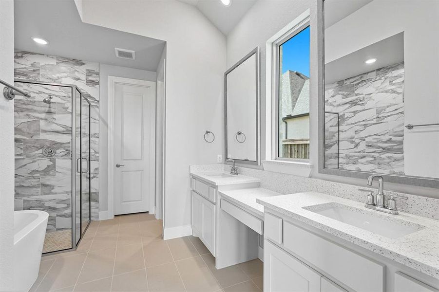 Furnished interior view inside a new home in Trinity Falls, McKinney (Image 3). Furnished interior view inside a new home in Trinity Falls, McKinney (Image 3).