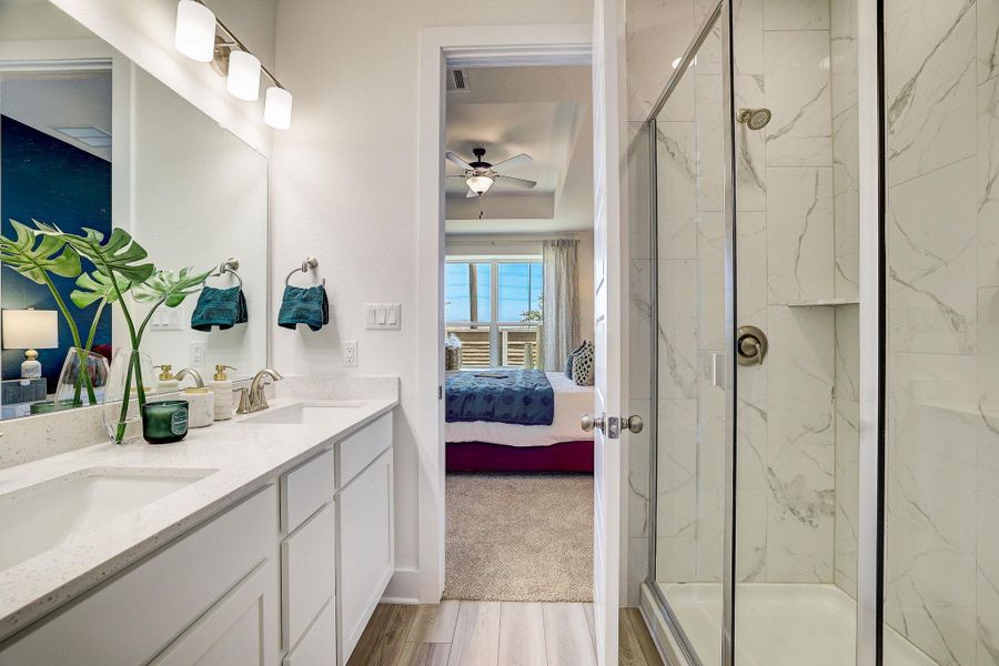 Furnished interior view inside a new home in Center 45, Round Rock (Image 5).