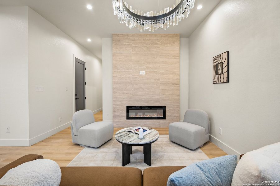 Furnished interior view inside a new home in , San Antonio (Image 15). Furnished interior view inside a new home in , San Antonio (Image 15).