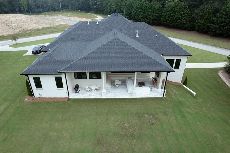 Front exterior of a new home in , Stockbridge, GA, highlighting curb appeal (Image 21).