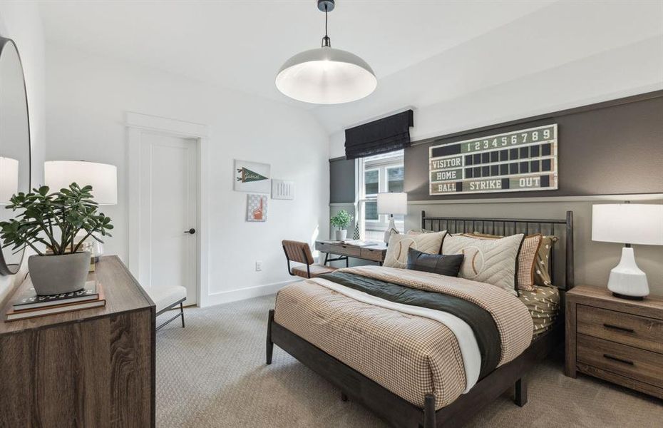 *Model Representation - Spacious secondary bedroom with large window