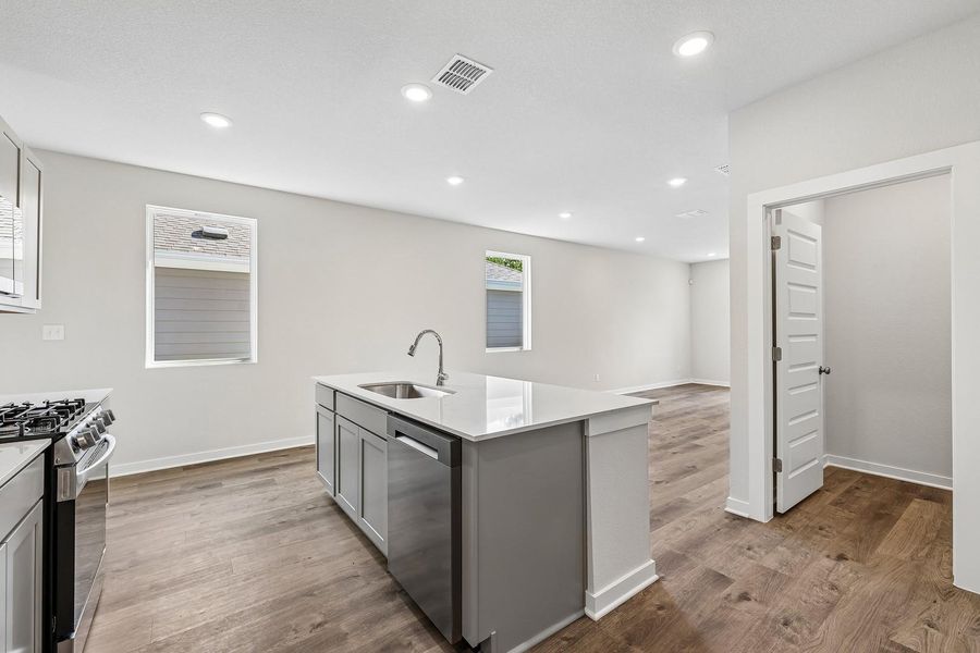 Furnished interior view inside a new home in Trinity Ranch, Elgin (Image 11).