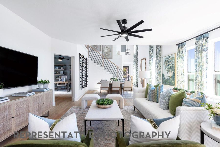 Furnished interior view inside a new home in Wolf Ranch, Georgetown (Image 3).