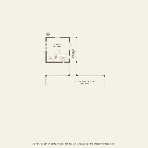 2D floor plan layout for the Ellington Grande by DiVosta in Amara, Lake Worth, FL (Image 2).