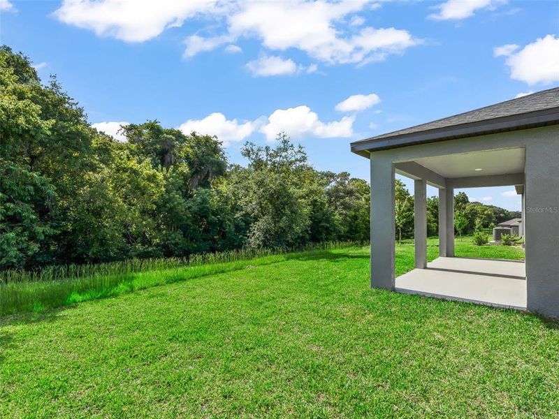 Exterior details and patio area of a home in Juliette Falls, Dunnellon (Image 29).