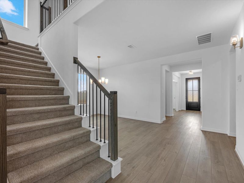 Home entry to upstairs