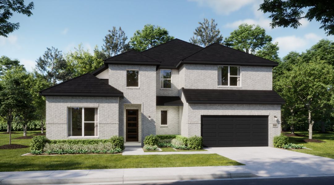 Representative exterior photo of a completed home built from the Meridian by Risewell Homes in Myrtle Creek, Waxahachie, TX (Image 4).