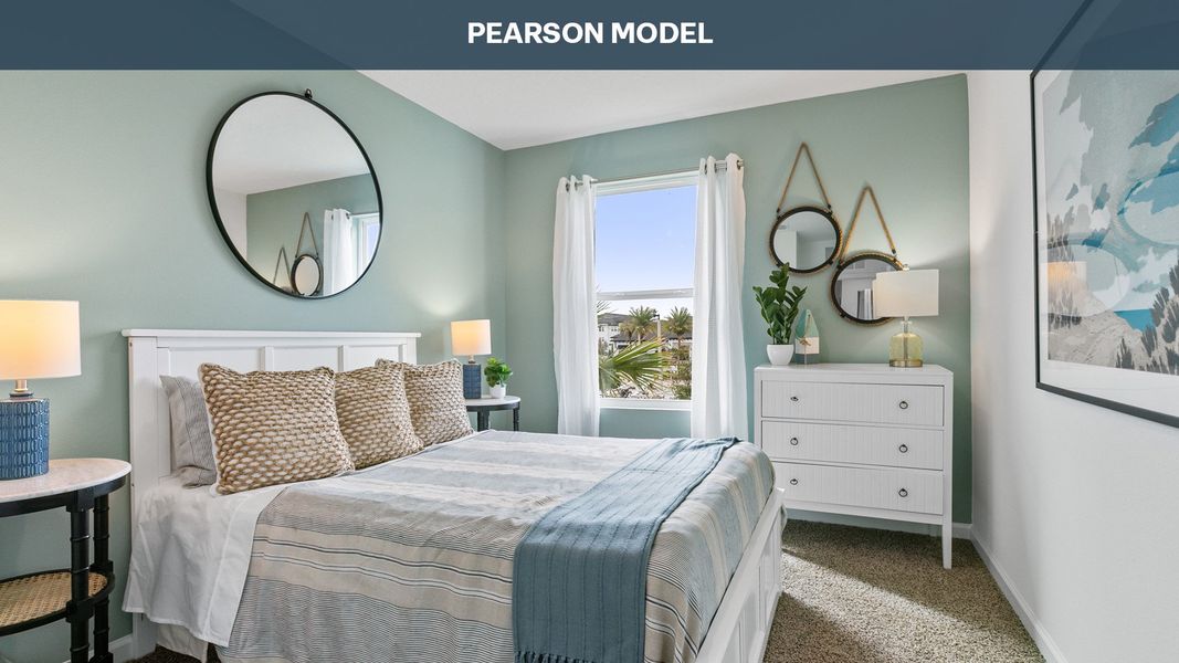 Representative furnished interior of a home built from the PEARSON by D.R. Horton in Bridle Creek Townhomes, Jacksonville (Image 19).