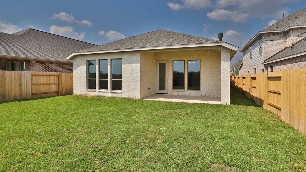 Front exterior of a new home in Marvida 45' - Gated, Cypress, TX, highlighting curb appeal (Image 2). Front exterior of a new home in Marvida 45' - Gated, Cypress, TX, highlighting curb appeal (Image 2).
