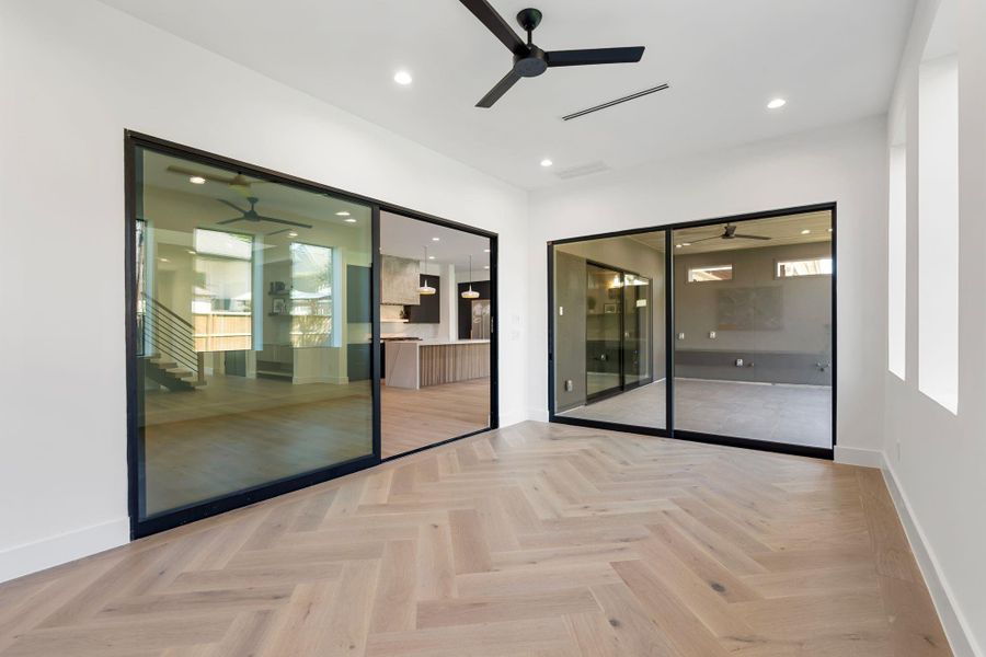 Downstairs bonus room off Living Room and Patio.