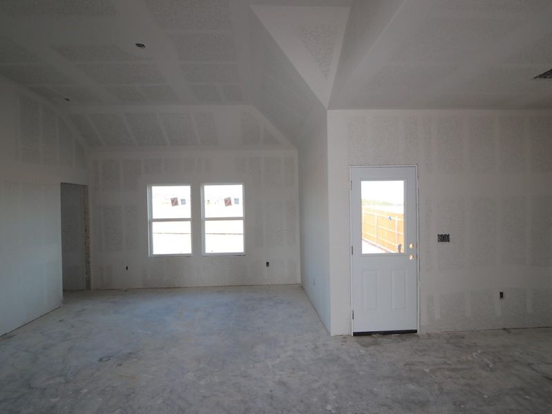 In-progress construction of a new home in Cascades at Onion Creek, Austin, TX (Image 19).