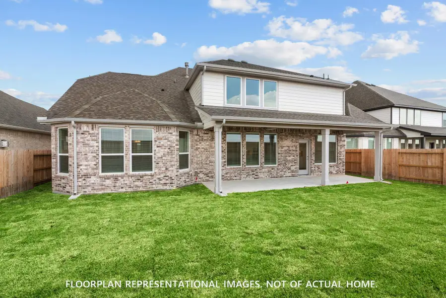Exterior details and patio area of a home in The Oaks on 6th Street, Magnolia (Image 3).