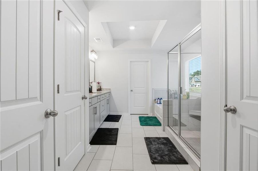 Furnished interior view inside a new home in , Newnan (Image 45).