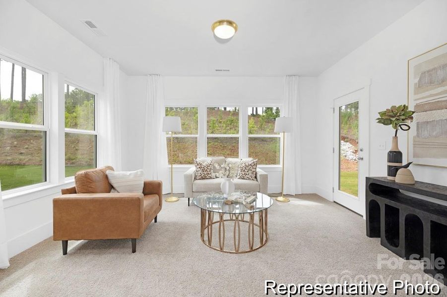 Furnished interior view inside a new home in , Statesville (Image 13).