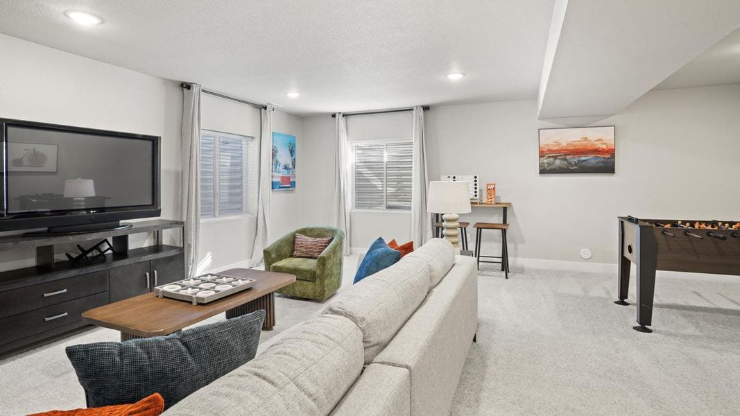 Representative furnished interior of a home built from the Elm by View Homes in Aspen Ranch, Fountain (Image 27).