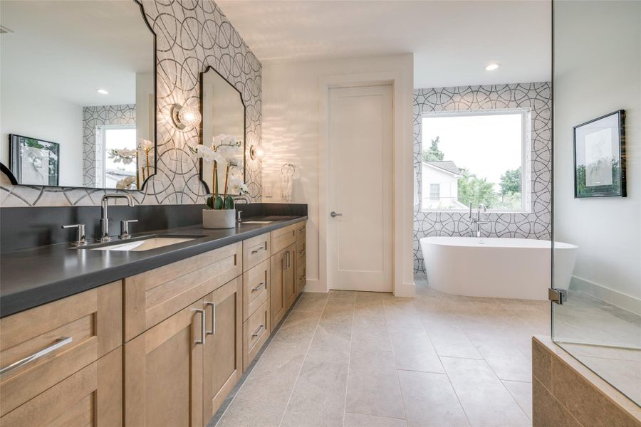 Furnished interior view inside a new home in , Houston (Image 30).