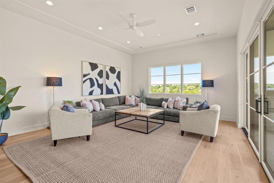 Furnished interior view inside a new home in , Fort Worth (Image 6). Furnished interior view inside a new home in , Fort Worth (Image 6).