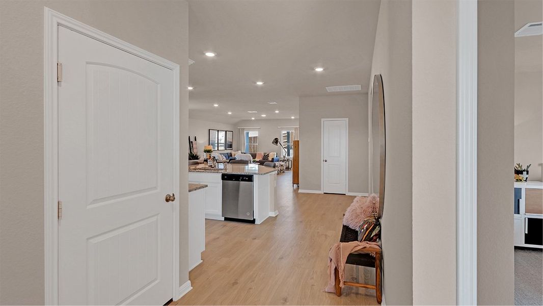 Furnished interior view inside a new home in Bar W Ranch, Leander (Image 6).
