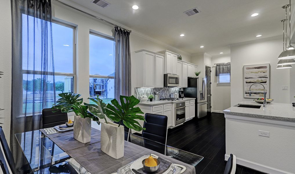 Dining area is open to kitchen