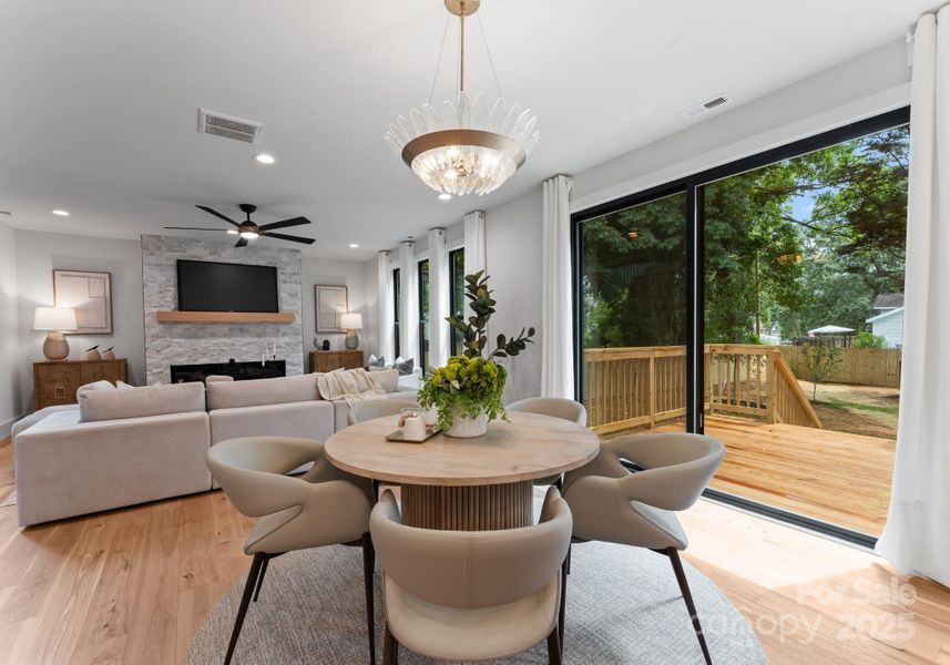 Furnished interior view inside a new home in , Charlotte (Image 5).
