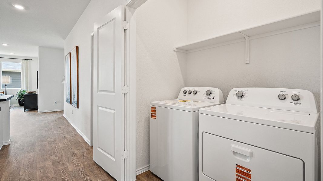 Representative furnished interior of a home built from the The Emily by D.R. Horton in Valverde, Bastrop (Image 29). Representative furnished interior of a home built from the The Emily by D.R. Horton in Valverde, Bastrop (Image 29).