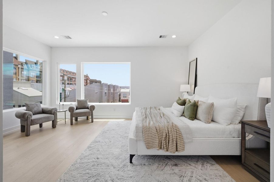 Furnished interior view inside a new home in , Houston (Image 37).
