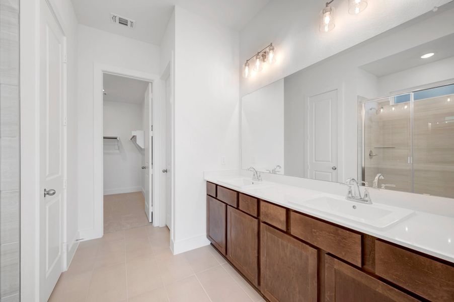 Furnished interior view inside a new home in The Meadows, Denton (Image 11).