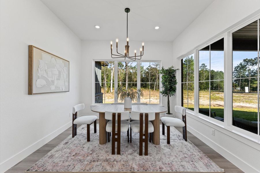 Furnished interior view inside a new home in , Conroe (Image 36).
