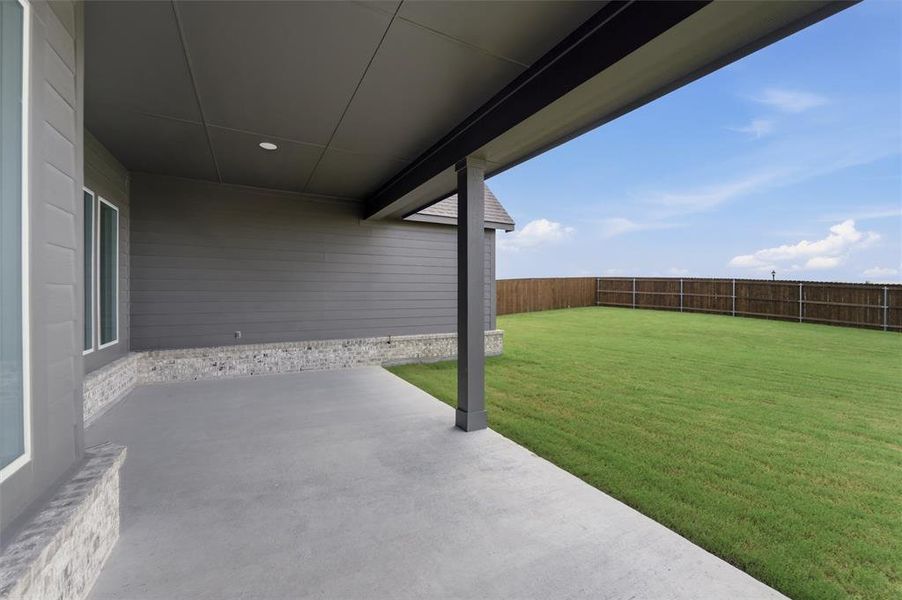 Exterior details and patio area of a home in Cedar Ridge Estates, Anna (Image 20). Exterior details and patio area of a home in Cedar Ridge Estates, Anna (Image 20).