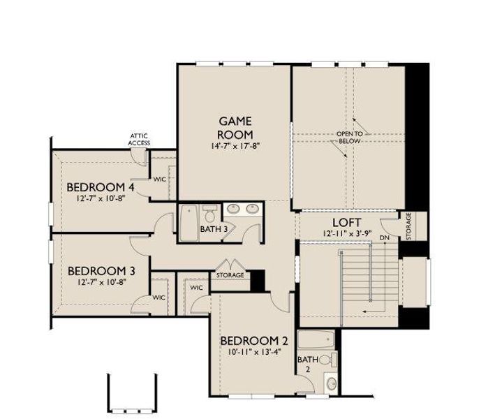 Hathaway Floorplan Level 2