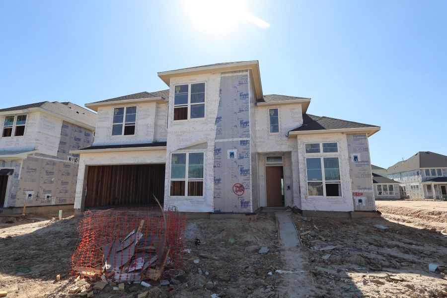 In-progress construction of a new home in Woodson’s Reserve, Spring, TX (Image 5).
