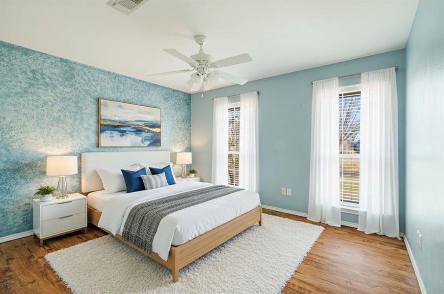 Furnished interior view inside a new home in , Paris (Image 9).