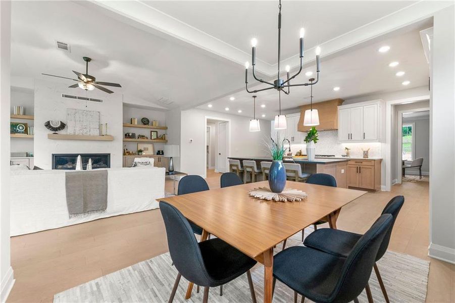 Furnished interior view inside a new home in , Canton (Image 10).