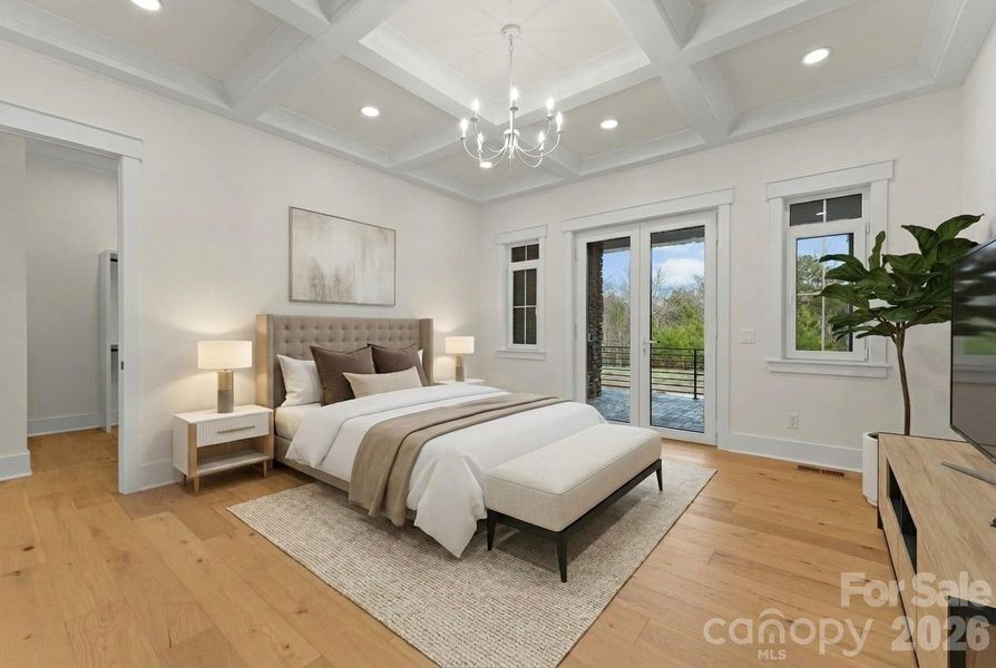 Furnished interior view inside a new home in , Mint Hill (Image 42).