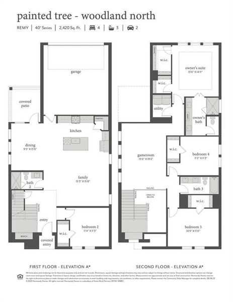 Spacious and elegant, our Remy floor plan offers outstanding space and style for today's modern family!