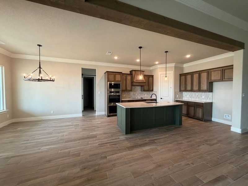 Furnished interior view inside a new home in Eagle Ridge Estates, Weatherford (Image 5).