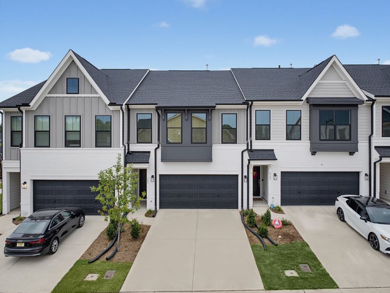 Front exterior of a new home in Sweetbrier, Durham, NC, highlighting curb appeal (Image 1). Front exterior of a new home in Sweetbrier, Durham, NC, highlighting curb appeal (Image 1).