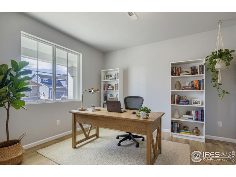 OFFICE OR STUDY ON THE MAIN FLOOR