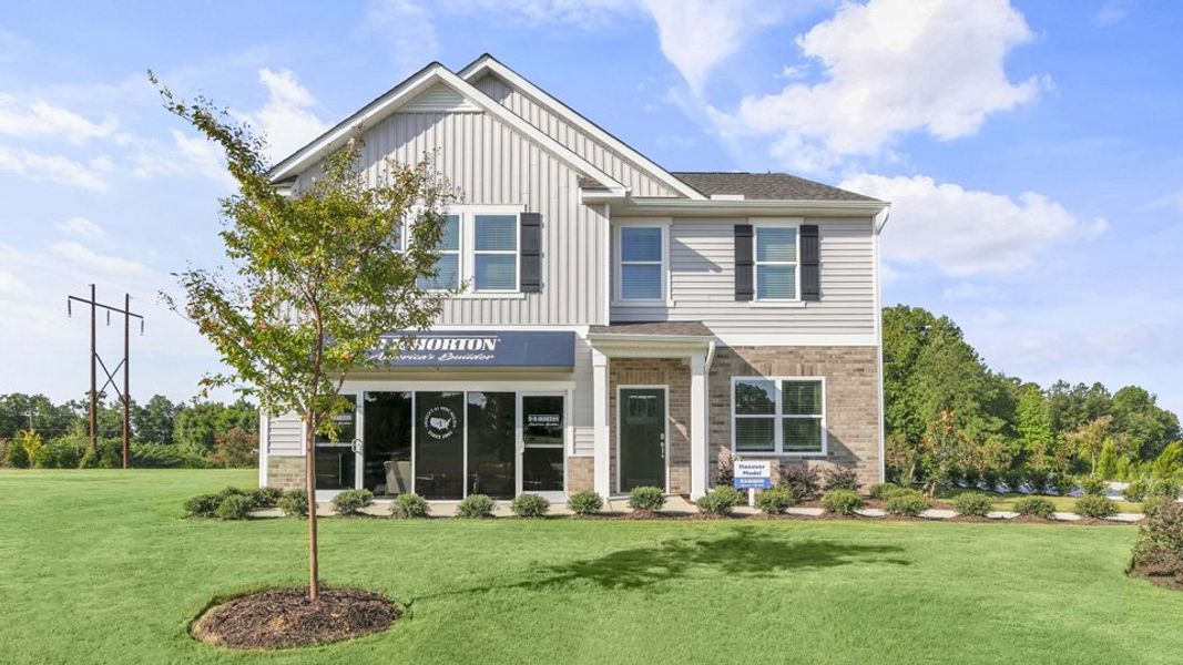 Representative exterior photo of a completed home built from the Hanover by D.R. Horton in Westerly, Lillington, NC (Image 27).