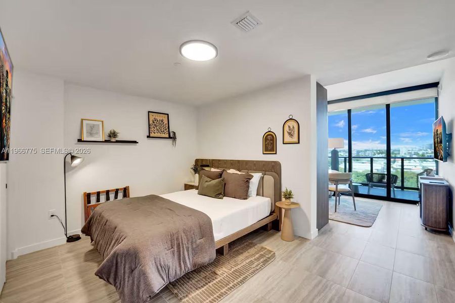 Furnished interior view inside a new home in , Miami Beach (Image 8). Furnished interior view inside a new home in , Miami Beach (Image 8).