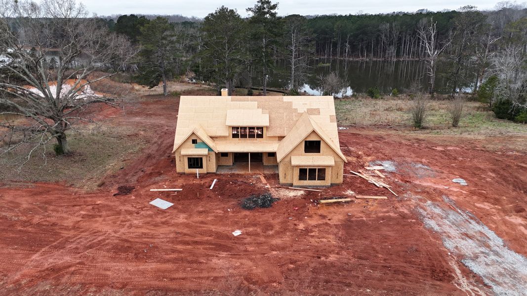 In-progress construction of a new home in The Reserve at Reidsboro, Williamson, GA (Image 4).