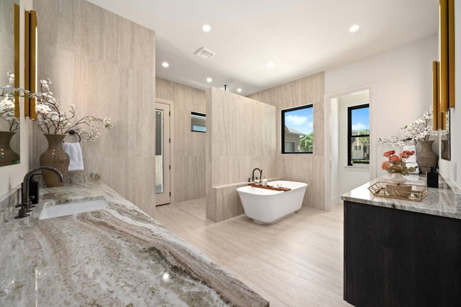 Furnished interior view inside a new home in , Liberty Hill (Image 28).