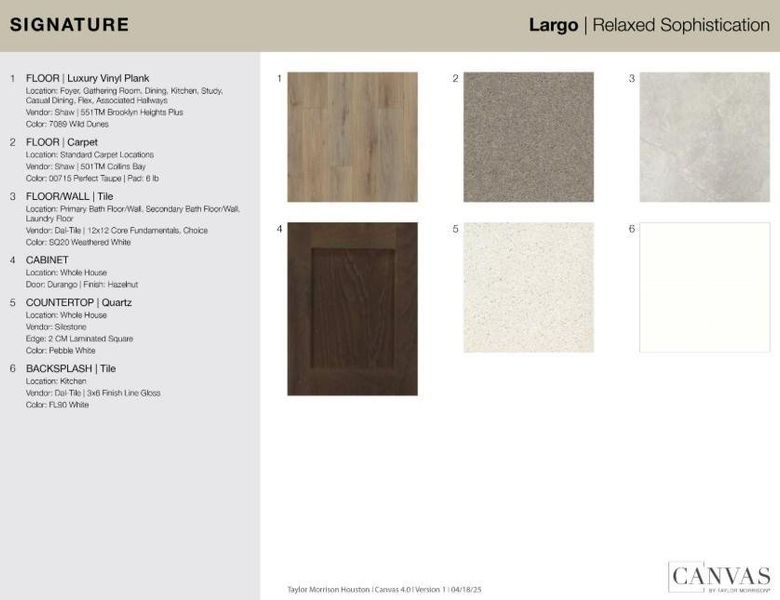 3204 Winecup Drive design selections! This home is currently under construction and selections are subject to change.