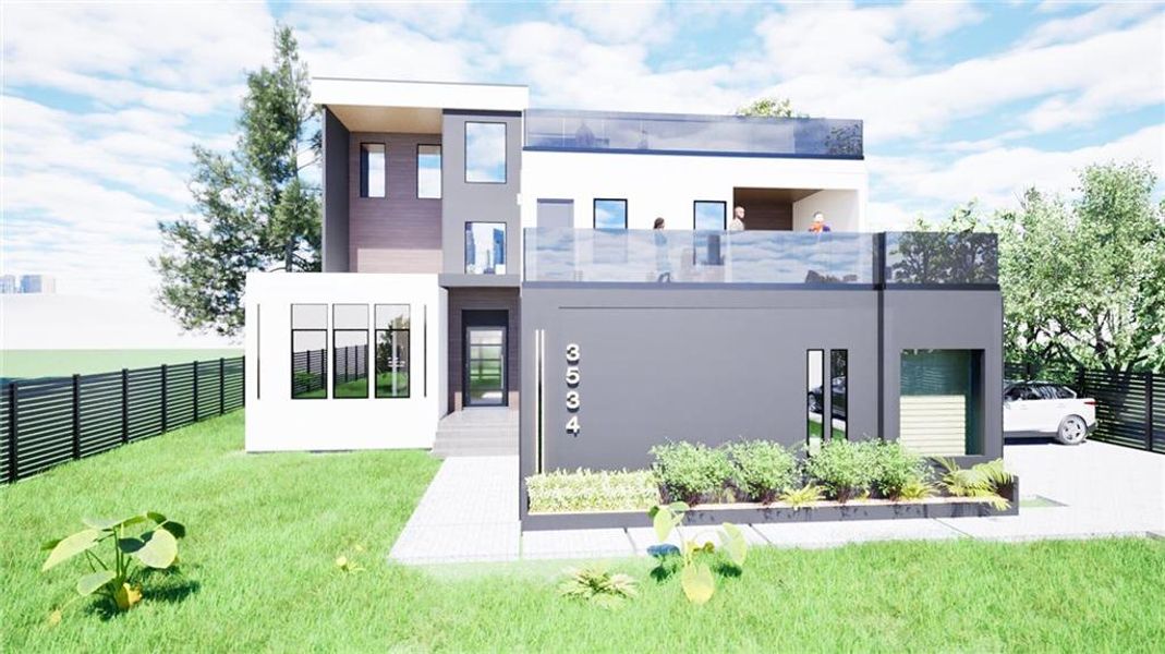 Front exterior of a new home in , Atlanta, GA, highlighting curb appeal (Image 24). Front exterior of a new home in , Atlanta, GA, highlighting curb appeal (Image 24).